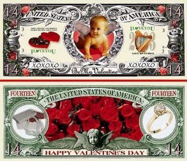 Valentine's Day $14 Bill